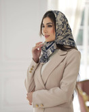 مینی اسکارف طرح جنگل، جنس نخ ابریشم